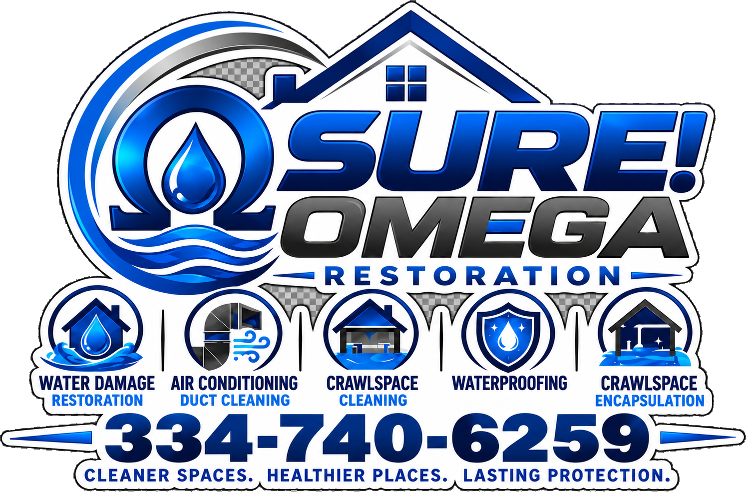 Sure! Omega Restoration logo